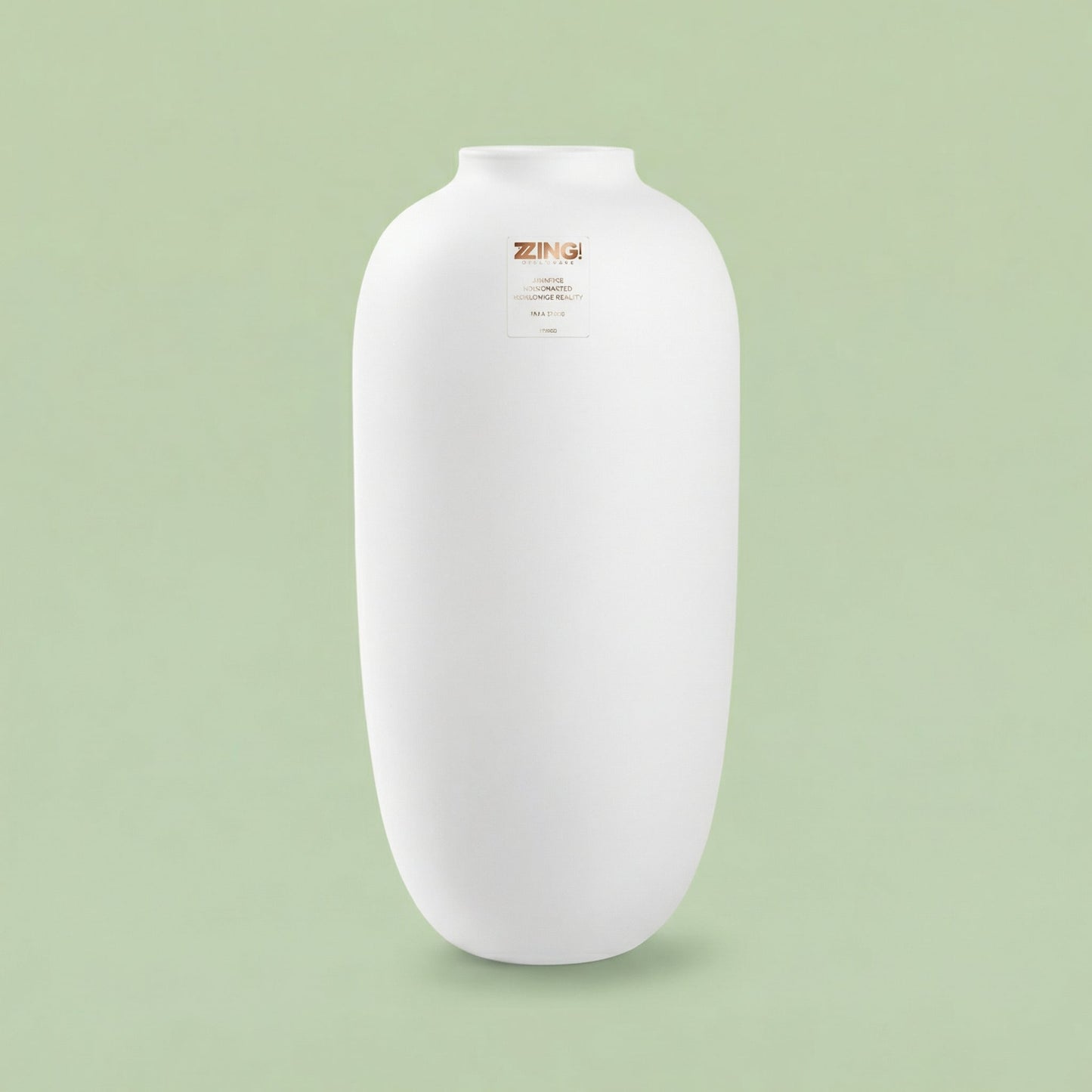 Organic Design Ceramic Vase - Pure White 19 cm - pots