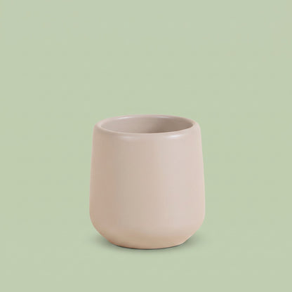 Amber Pot Matt Taupe