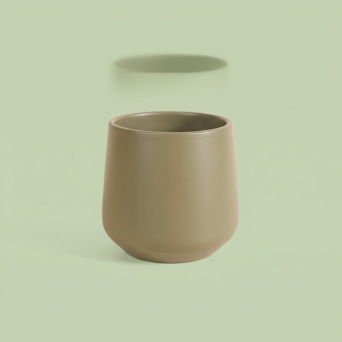 Amber Pot Matt Green