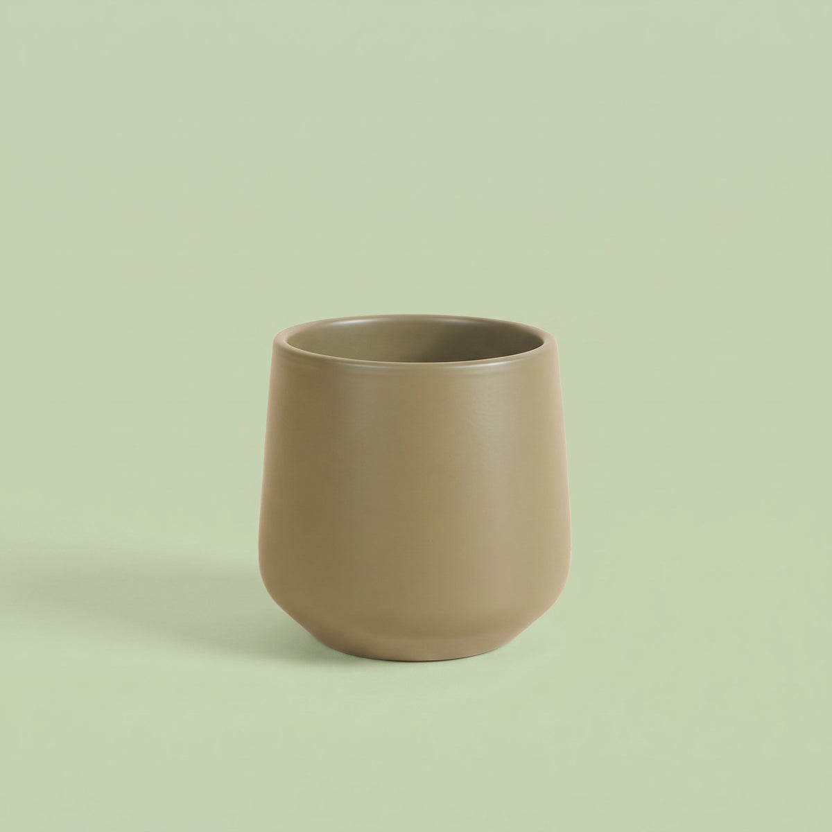Amber Pot Matt Green