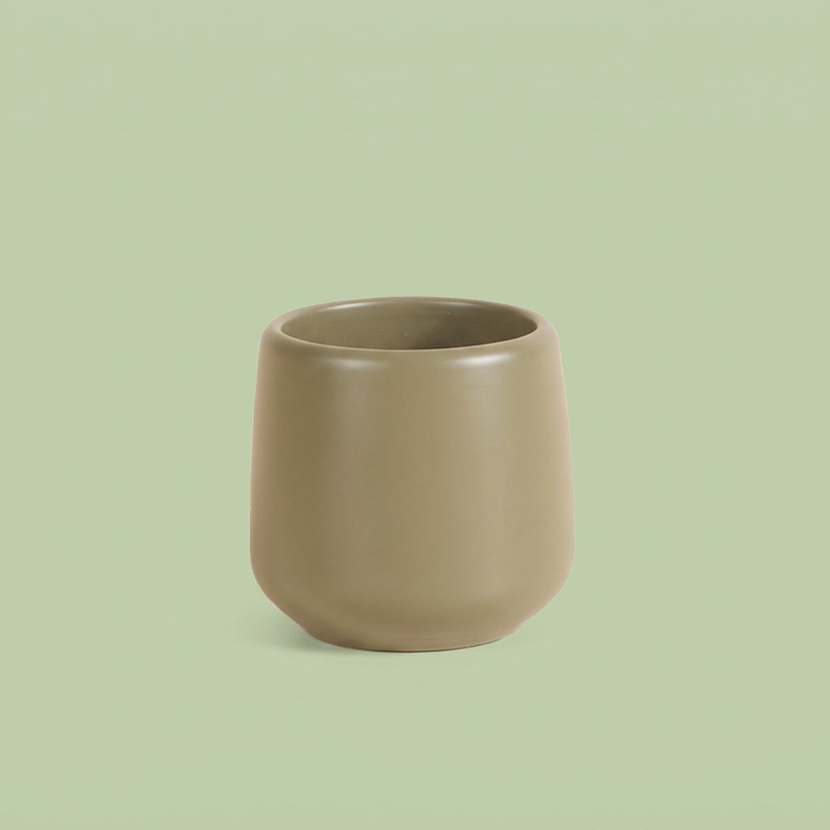 Amber Pot Matt Green