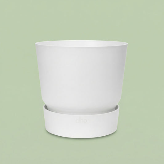 Matte Planter with Saucer - White 30 cm - pots