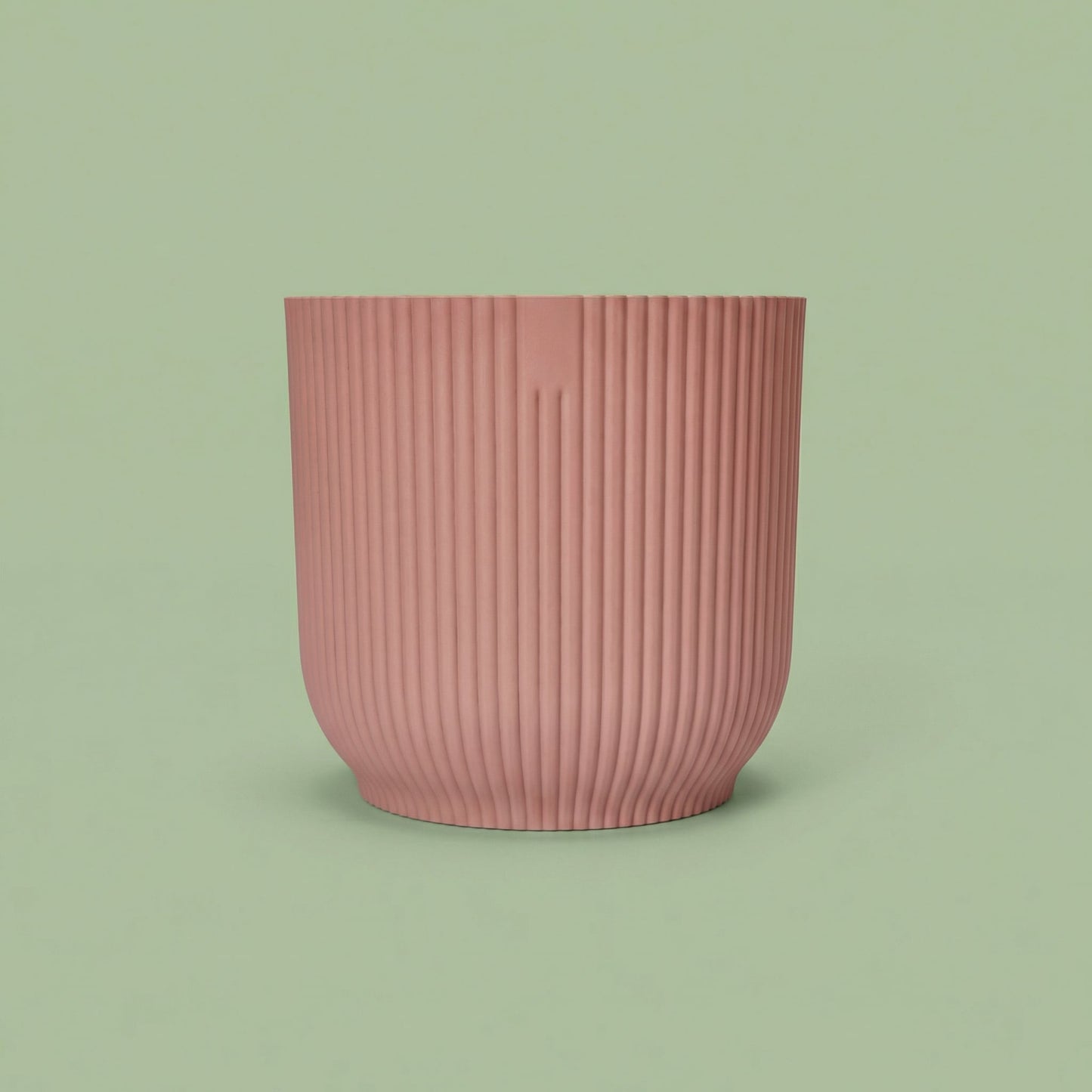 Ribbed Texture Planter - Pink 18 cm - pots