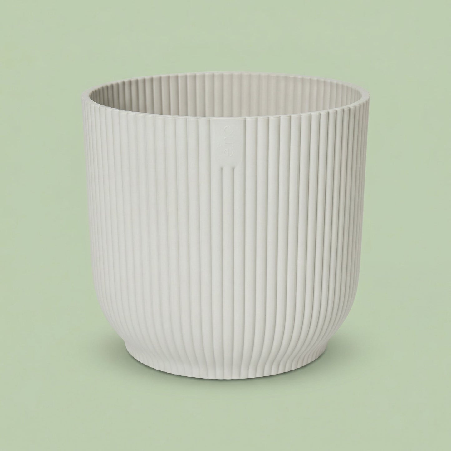 Ribbed Texture Planter - White 22 cm - pots
